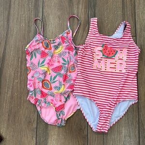 2 girls swim suits.